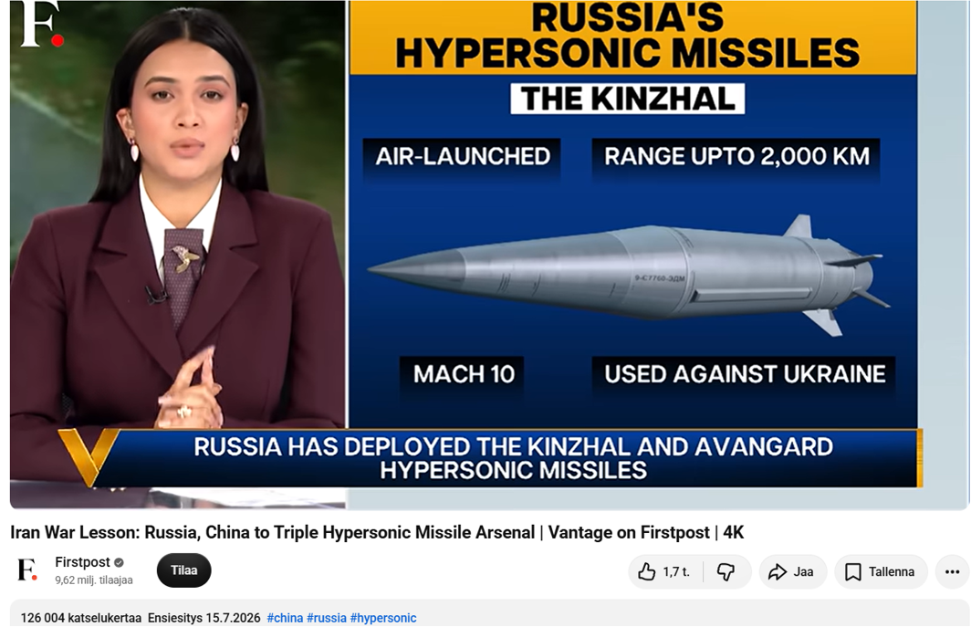 sgs First Post missiles Russia 15.7.2026