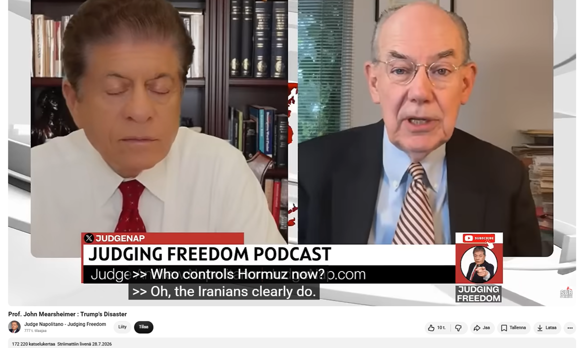 sgs Napolitano Mearsheimer 28.7.2026